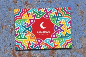 ramadan mubarak greetings card